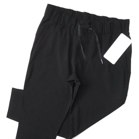NWT Lululemon On the Fly 7/8 Pant *Woven in Black Pull-on Slim Ankle Pants 8 - Picture 2 of 7